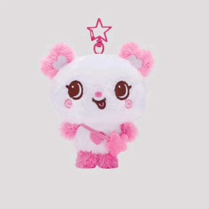 15cm Kpop NTC WISH Sakuya RIKU YUSHI Peripheral Tea Cat Doll Plush Dog Keychain NTCWISH Cartoon Key Rings Bag Pendant Key chains