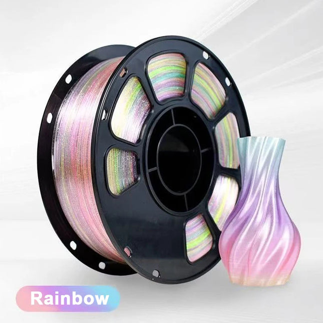 1.75mm 3D Printer Filament  PLA Crystal flash point rainbow Printing Material 1Kg, 500g, 250g Filament Crystal Sparkle Forest