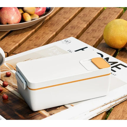 2026 Electric rice cooker with built-in charging function, no need to add water, keeps food warm and heats up lunch boxes.