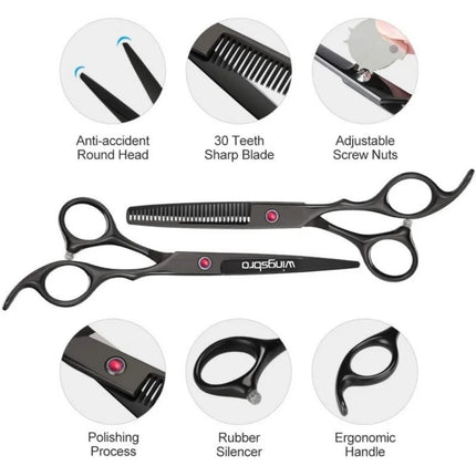 Japanese Hair Scissors Set Hairdressing Scissors Kit Hairdresser Shaver Haircut Scissors