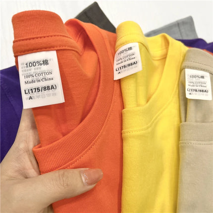 Customize 100% Cotton T-Shirt Quality Women & Men's Top Tee Design Brand Logo Print on Demand Crewneck Tee Workwear Team Clothes