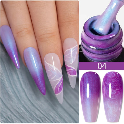 7.5ML Amber Moonlight Cat Magnetic Gel High Glossy Luxury Coffee Series Cat Eye Gel Soak Off UV Semi-Permanent Nail Art Varnish