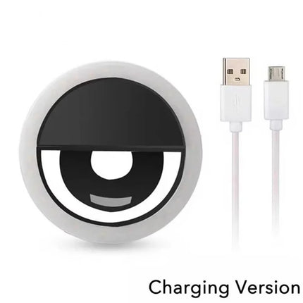 New Handheld Ring LED Rechargeable Fill light Portable Mobile Phone Live Broadcast Photography Desktop Selfie Light