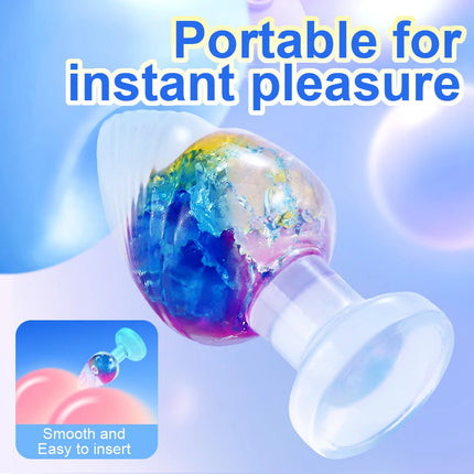 Liquid Silicone Anal Plug Smooth Soft Easy To Clean Anus Plug Rainbow Jelly Butt Plug Dildos Adult Sex Toys Couples Adults Game