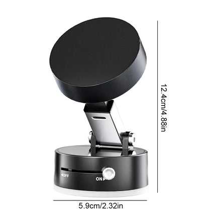 Vacuum Magnetic Phone Holder 360°Rotate Car Hands-Free Cell Phone Rack Foldable Swivel Stand Suction Cup Universal Car Brackets