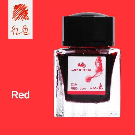 JINHAO 50ml/30ml Various Color Ink Glass Bottled Ink Fountain Pen Ink Refill Cartridge School Writing Office Supplies Stationery