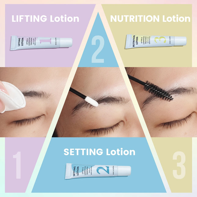 PERMANIA 10-12 Minutes Sachet Lifting Brow Lamination Kit Calia Perm And Fixation Individual Package Eyebrow Lifting Tools
