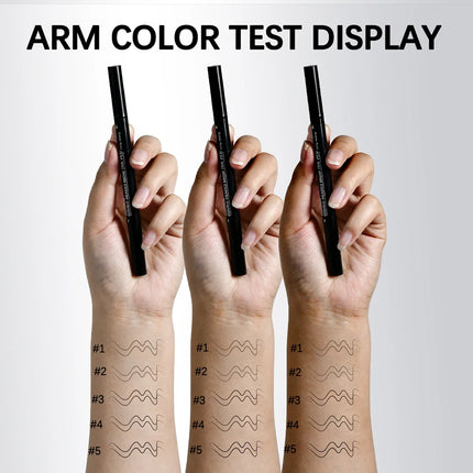 2 In 1 Eyebrow Pencil Waterproof Eye Brow Pencil Perfect Eyebrows Waterproof Makeup Brushes Eyeliner For Set Pen Brown