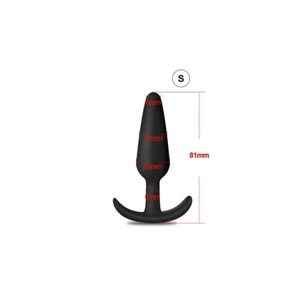 3 Sizes Anal Plug Soft Silicone Butt Plug Bullet Vibrator Stimulator Adult Sex Toys for Men/Women Anal Prostate Massager for Gay