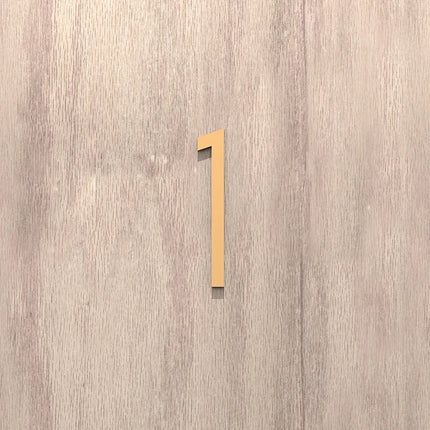 On The Door Extra Apartment Floating Exterior House Hotel Building 3D Digits Number Art Nordic Home Decor Wall Sticker Acrylic