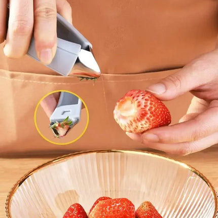 Kitchen Stainless Steel Pineapple Eye Corer Fruit Vegetable Knives Stem Remover Clip Strawberry Huller Peeler Tweezers Gadgets