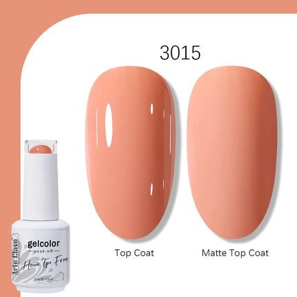 Arte Clavo TPO FREE HEMA FREE Gel Nail Polish UV Multi Use Semi Permanent Soak Off Autumn Winter Nail Art Hybrid Varnish 15ml