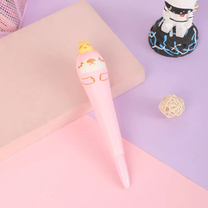 Squishy and Cute Kawaii Pen Kawaii Accessories Cute Girl Pens Animal Fruit Shaped Stress Relief Pens Cute School Supplies