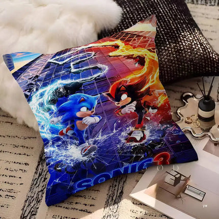 Sonic Cushion Cover Pillow Case 40x40cm 45x45cm / Sonic Cushion Cover Pillow Case
