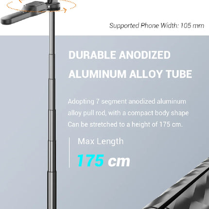 FGCLSY New Tripod for Smartphone Camera,Stand with Bluetooth shutter and light,Wireless Selfie Stick brackets with Phone Holder
