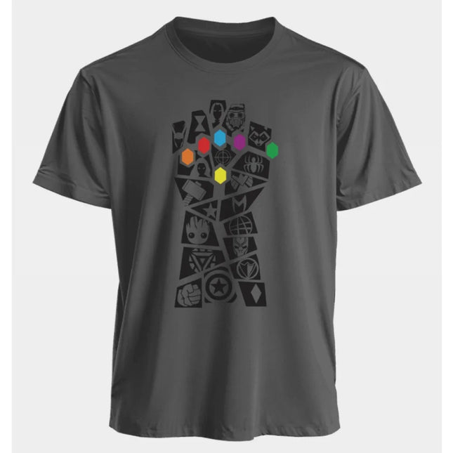 Marvel Men's and Women's T-shirts Spider Man Captain America Iron Man Summer American Spring and Autumn Short Sleeves