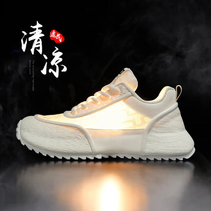 Brand protection 2026 new men's lightweight non-slip breathable wear-resistant running sports fashion versatile casual shoes