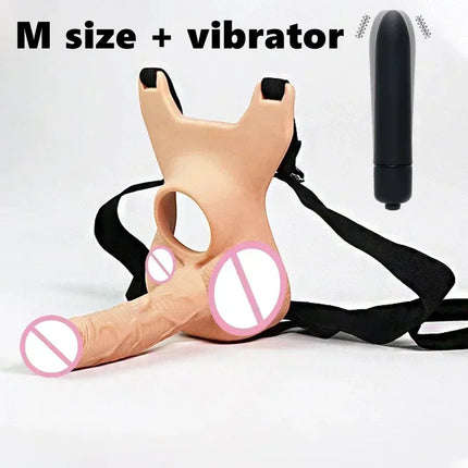 10 Frequency Double Penetration Vibrator for Couples Adult Sex Toy Men's Strap-On Anal Plug Dildo Butt Plug Vagina Plug