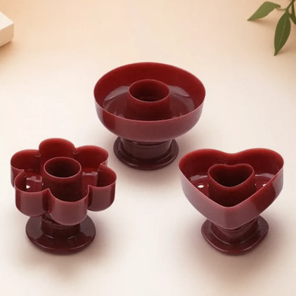 3 Types Donut Biscuit Press Mold Baking Cake Mold DIY Kitchen Tools Round Biscuit Cutter for Baking Desserts