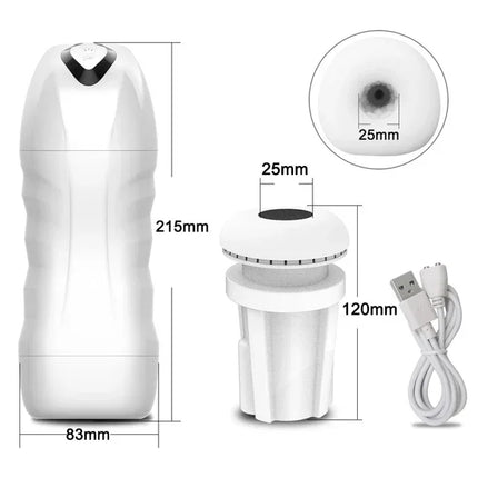 Automatic Male Masturbator Powerful Vibration Blowjob Sucking Machine Silicone Masturbation Cup Adult Supplies Sex Toy for Men