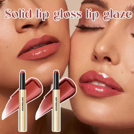 HOUR GLASS Multiple Colors Solid Lip gloss Deeply Moisturizing Lip Gloss Lip Glaze Shiny Solid Lip Gloss Long-lasting Lip Makeup