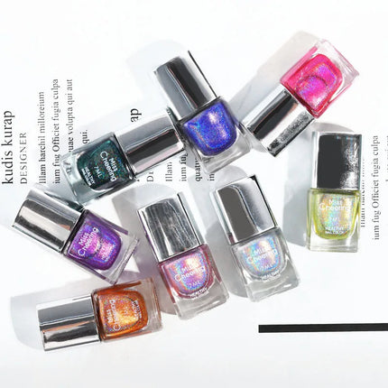 Misscheering 7ml Nail Gel Polish Glitter Laser Nail Polish Colorful Sparkling Sequins Soak Off  Varnish Nail Art Decoration