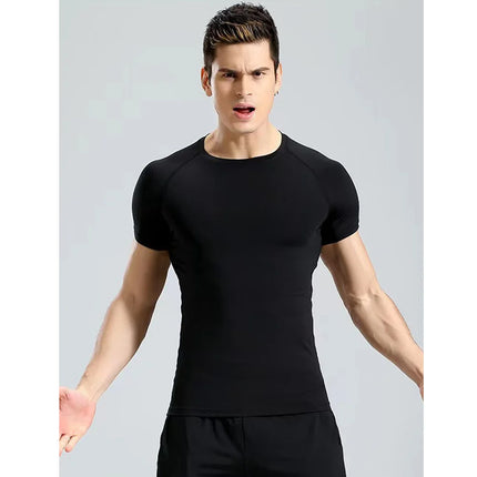 Men's T-Shirt Running Sport T Shirt Men Compression Top Tee Fitness Quick Dry Tight Training Gym Sport Running Shirts Men Jersey