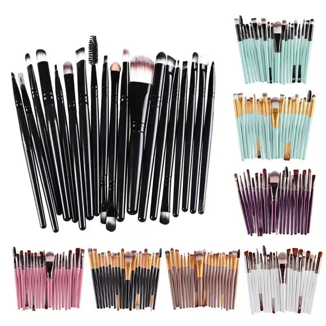 20-piece Eye Brush Set Complete Eyeshadow Brush Beauty Tool Explosive Neutral Logo Free Eyeliner Brush