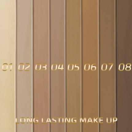 8 color Face Foundation Cream Oil-Control Waterproof Natural BB Cream Lasting Concealer Liquid Full Coverage Matte Base Makeup