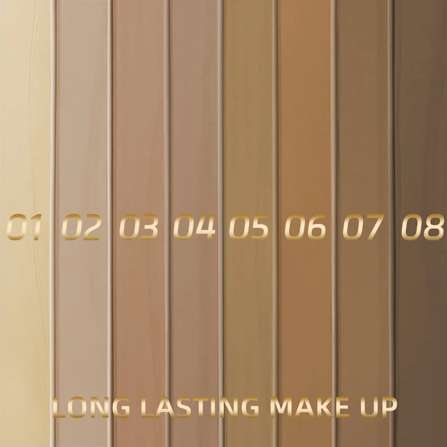 8 color Face Foundation Cream Oil-Control Waterproof Natural BB Cream Lasting Concealer Liquid Full Coverage Matte Base Makeup