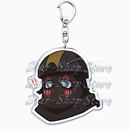 Hot Military Game Ghost Chibis Keychains for Accessories Cod Soldier Soap Simon Riley Keyring Jewelry Fans Friends Gaming Gifts