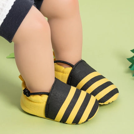 Meckior Newborn Cute Animal Pattern Baby Shoes Bee Baby Boys Girls Soft Shoes Anti-slip No Baby Shoe Loss Casual Moccasin