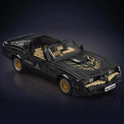 1557Pcs Technical Car Toys The Black Firebird Sport Racing Car Building Block Assembly Car Model Kids Christmas Gift Boys