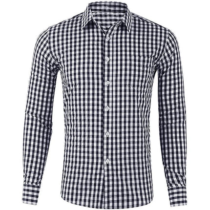 Men's Long Sleeve Shirt Casual Plaid Color Summer 3D Printed Lapel Shirt Summer New  Fashion Casual Men's Clothing Unisex Tops