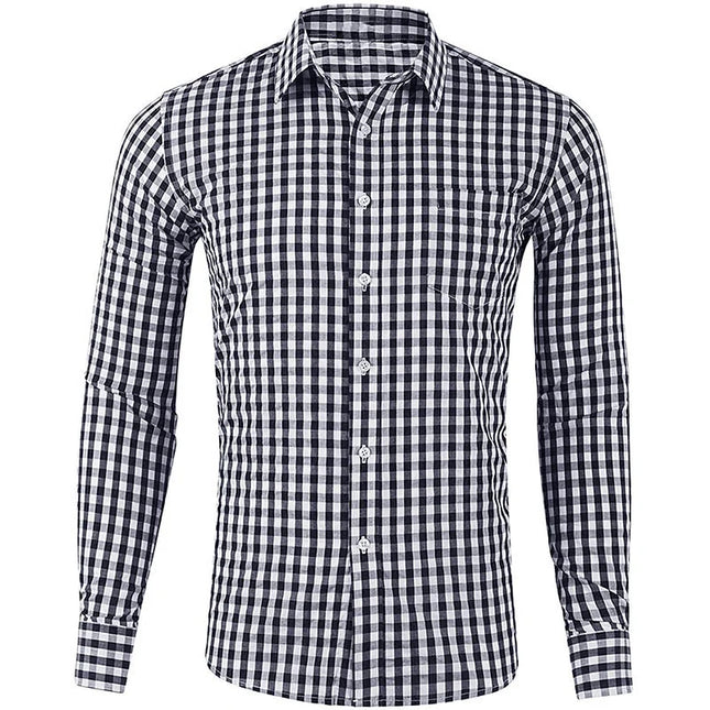 Men's Long Sleeve Shirt Casual Plaid Color Summer 3D Printed Lapel Shirt Summer New  Fashion Casual Men's Clothing Unisex Tops