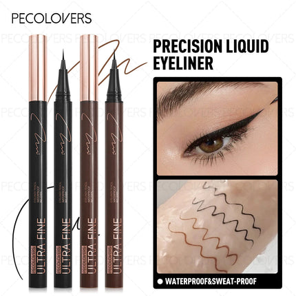 1PC Smudge-proof, Quick-drying, Smooth, Waterproof, Ultra-fine Tip, Brown Eyeliner, for Perfect and Bold Eye Makeup