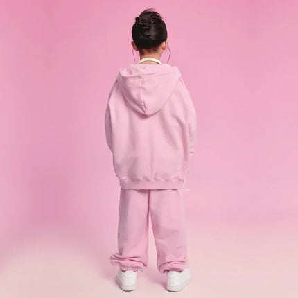 1-10Years Kids Baby Boys Girls Clothes Toddler Fleece Hoodie Winter Sweatshirt Tops Outfits Children Solid Zipper Coat Clothing