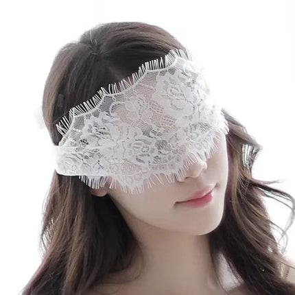 Lace Black Eye Mask For Female Hollow Out Blindfolded Patch Cosplay Costumes Accessories Bandage Strap Women Prom Sexy Eye Cover