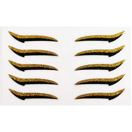 5/6Pair Glitter Eyeliner Sticker Set Waterproof Reusable Self-adhesive Eyelid Sticker DoubleLine Eyelid Patch Face Makeup Beauty