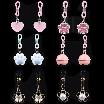 1 Pair Women Silicone Nipple Clamps Chest Clitoris Stimulation Small Bell Breast Clips Sex Toys For Women