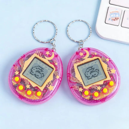 2026 New Cross-Border Electronic Pet Machine Virtual Retro Handheld Game Keychain Children's Toy Gift Luminous Toys