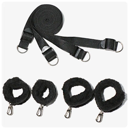 Couples Bed Handcuffs Sex Toys For Woman Bdsm Bondage Set Ankle Cuff Restraints Rope Strap Handcuffs Ankle Cuff Adult Game Goods