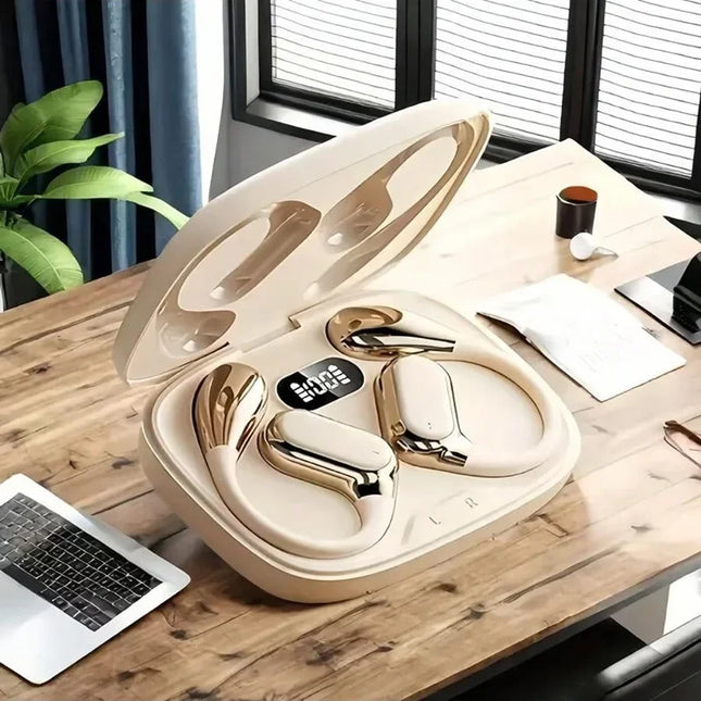 TWS OWS Q11 Clip on ear style is more comfortable Gaming Ear Clip Earbuds Wireless Bluetooth 5.4 Music Headphones Noise