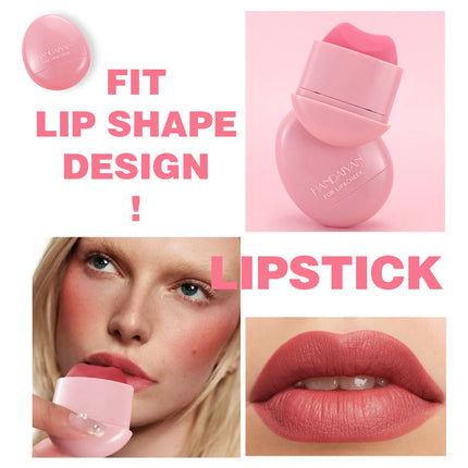 HANDAIYAN 5-Color Matte Pink Pebble Blush Waterproof & Sweat-Resistant Easy Application Dual-Use for Lips & Cheeks