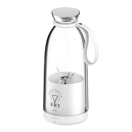 500ml Portable juicer Rechargeable Wireless Fruit Mixer Fresh Juice Bottle Blender 6 Blades Food Milkshake Ice Crush Cup 2400mAh