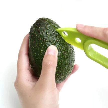 1-3PC 3 in 1 Avocado Slicer Shea Corer Butter Fruit Peeler Cutter Pulp Separator Plastic Knife Kitchen Vegetable Tools