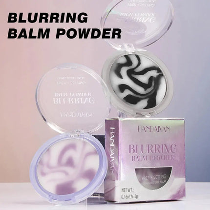 HANDAIYAN Light Mist Water Resistant Oil Control Brightening Complexion Matte Concealer Setting Powder with Powder Puff Makeup