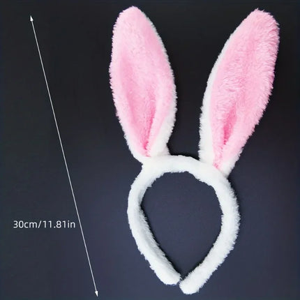 Anal Plug Bunny Tail Set, 2Pcs Metal Stainless Steel Buttplug, Flared Base for Safety, Adult Sex Toy for Couple Play