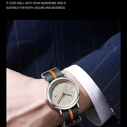 2026 TPW Field Watch Easy Reading Fabric Strap 24 Hours Display Quartz Movement Day function