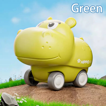 Hippo Push Car, Cute Pet Animal Toy Car, Cute Cartoon Animal Toy Car, Parent-Child Interaction